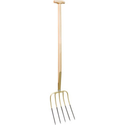 Widły gospodarcze ze skuwką 5-zębne oprawne T 100 cm Kramp 2062KR - mar-kar.com.pl - 1