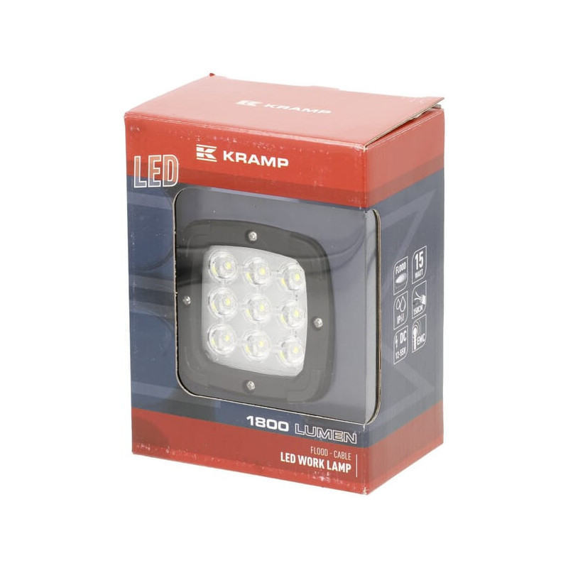 Lampa robocza kwadratowe LED Kramp LA10098 - mar-kar.com.pl - 1
