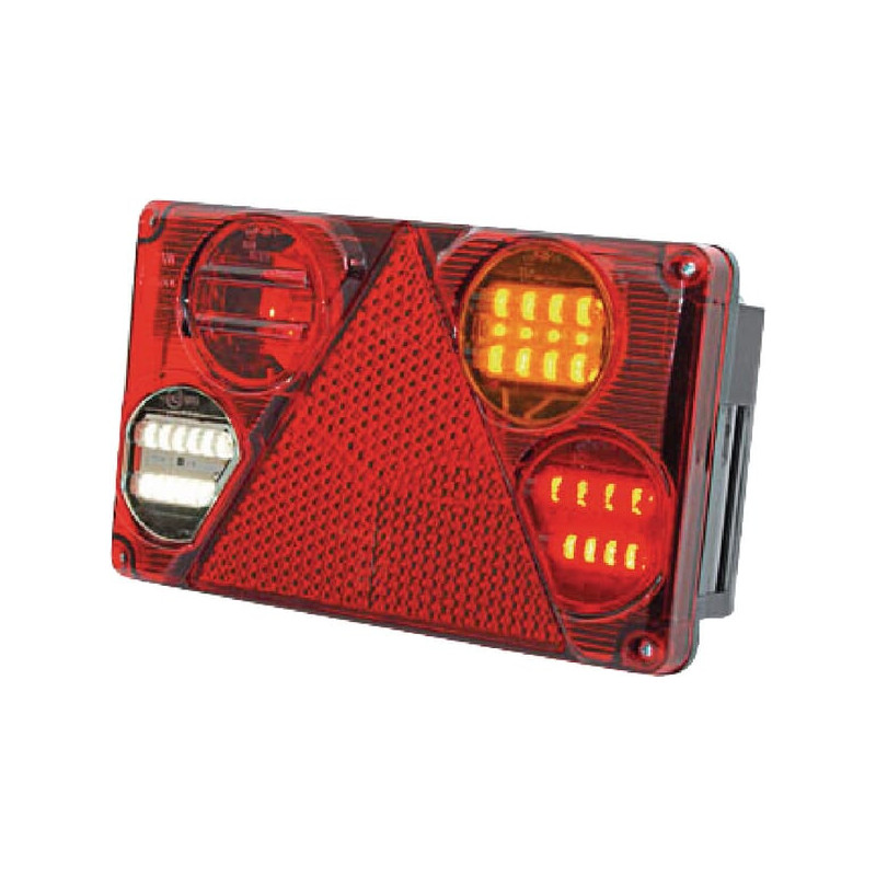 Lampa tylna zespolona LED prostokątna 5-styk Kramp LA40024 - mar-kar.com.pl - 1