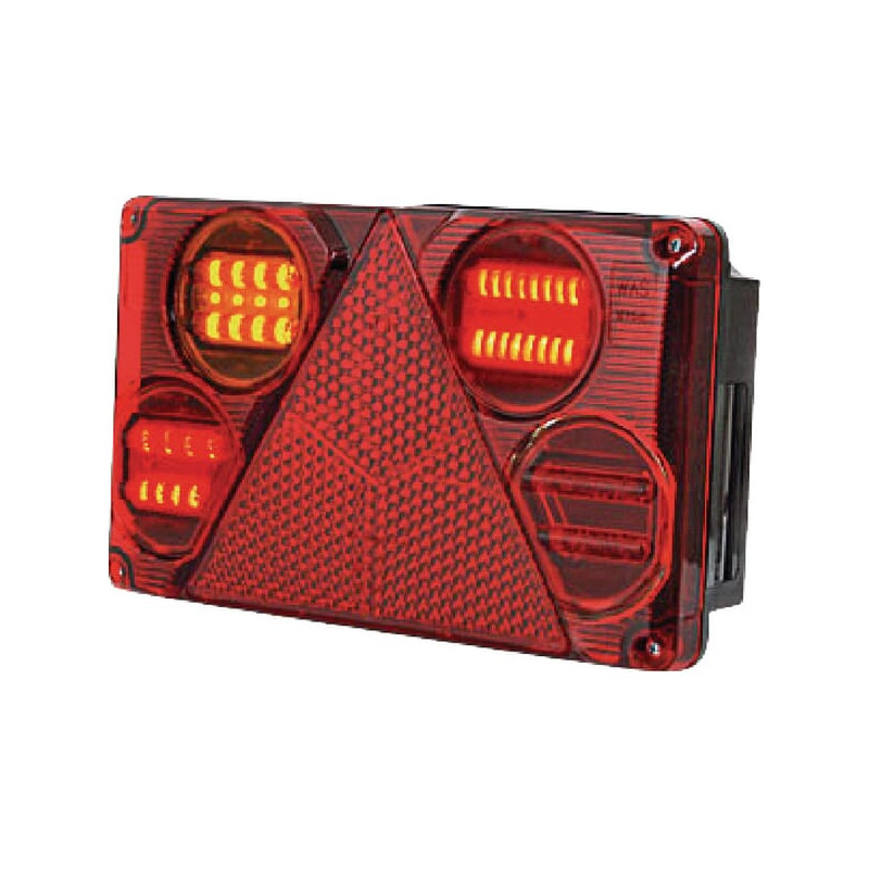 Lampa tylna zespolona LED prostokątna 5-styk Kramp LA40026 - mar-kar.com.pl - 1